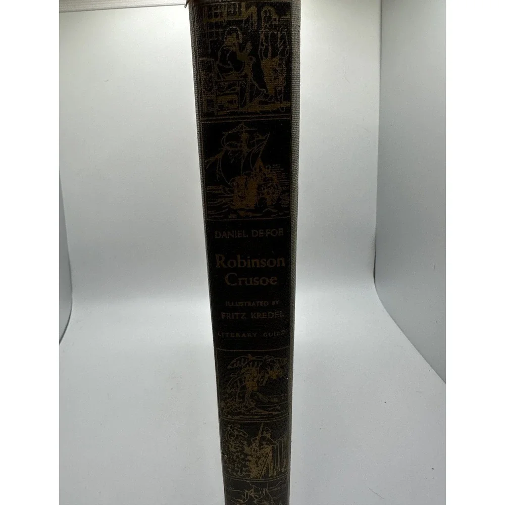 Robinson Crusoe‎ 1946 Daniel Defoe Hardcover Illustrated by Fritz Kredel
